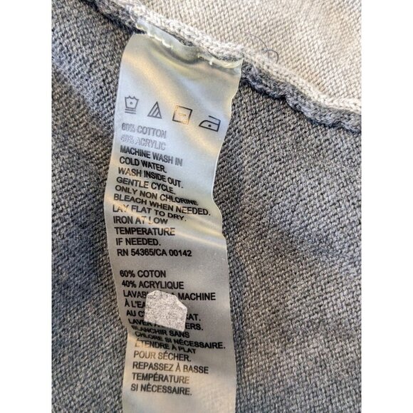 Alia Charcoal and Ivory Striped Crew Neck Sweater - Picture 8 of 8